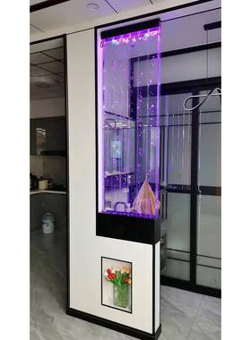 新款TSQ卫生干湿分离半墙水幕屏风隔断玄定制水幕墙隔关网断红间