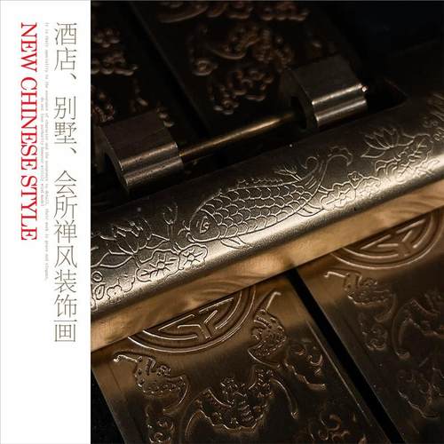 新式圆形走玄关装中饰画酒道店别墅廊y-623过金属艺术高端立体实