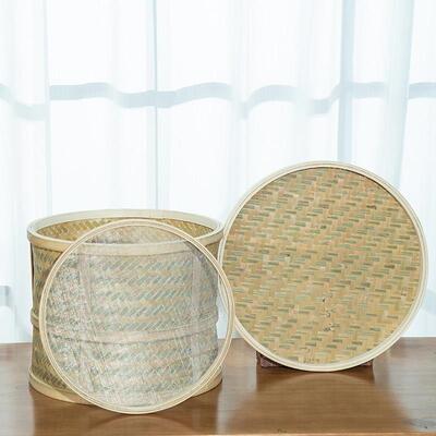 竹编竹簸箕电焙笼烘笼焙焙XQZ茶机笼茶叶提香茶机岩茶网筛花展示