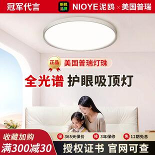 儿普童护眼吸灯超顶薄现代简约书房间学习卧室美91566吸国瑞全光