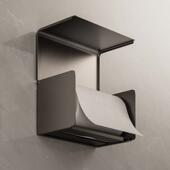 浴室NYC纸巾卷马桶架防水纸厕纸盒纸盒储物架墙挂免盒打孔空间铝