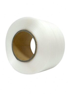 白色透明塑料打包带pp热熔扣接通用 全新料1300m多规格自选捆扎带