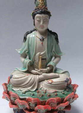 陶瓷工艺品  石湾公仔 净瓶观音