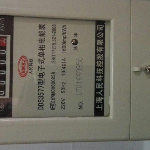 电度表单相电表插卡电表家用 电子式电能表电度表/10(40)