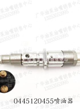 国产全新电喷共轨喷油嘴0445120455 0445120445柴油6缸喷油器总成