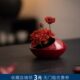日式 饰 陶瓷手工花器新复古诧寂风花盆插花家用客厅茶几花艺摆件装