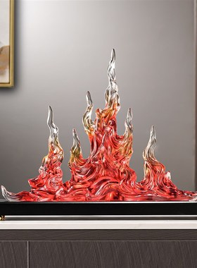 红红火火招财摆件客厅玄关电视柜办公室前台桌面装饰X乔迁开业礼