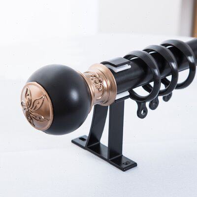 铝合金窗帘轨道静音窗帘杆子罗马杆单轨道滑轨滑轮顶装侧装送配件