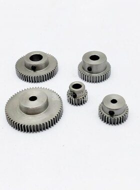 凸台 45#钢0.5模55 56 57 58 59t圆柱直齿轮传动件麦风拉碳钢齿轮