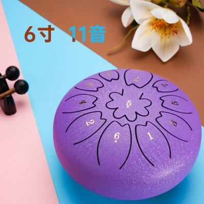 汉盘6寸11音c调空灵鼓色空鼓钢舌鼓梵音鼓小鼓儿童乐器高音鼓伴侣
