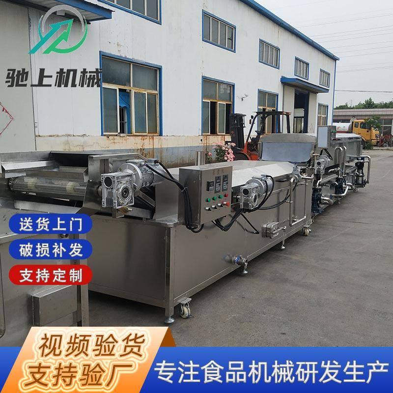 西红柿清洗漂烫去皮机土豆薯片挑选清洗漂烫冷却加工生产流水线