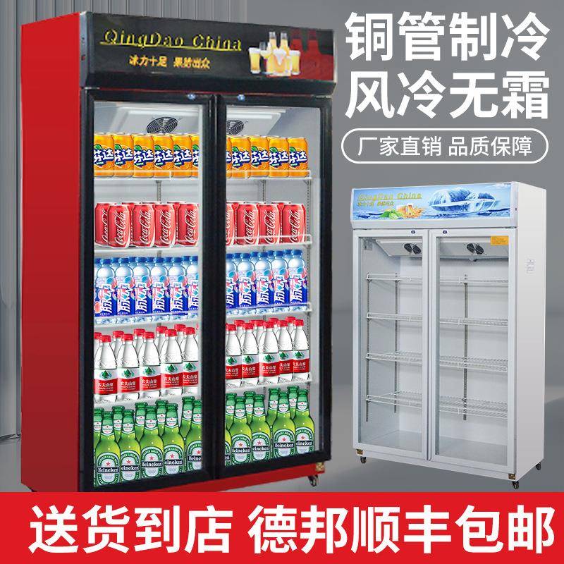 冷藏展示柜超市保鲜立式商用冷链啤酒饮料柜单门双门蔬菜柜