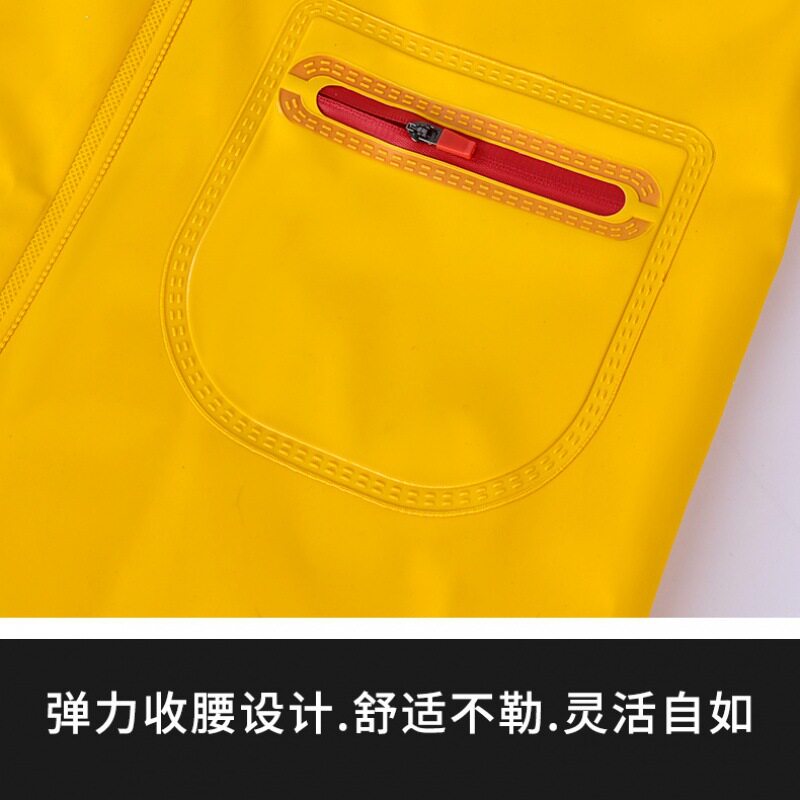 儿童雨裤雨鞋一体玩水连体下水裤赶海防水装备叉裤男女孩靴子雨鞋