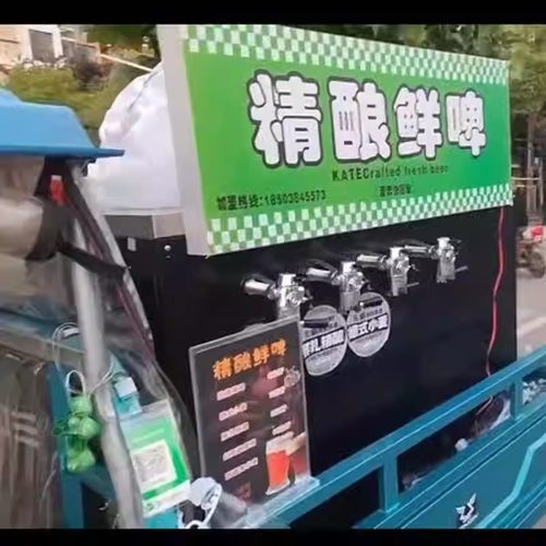 定制扎啤打酒机啤酒机商用精酿啤酒摆摊三轮车街边户外移动啤酒车
