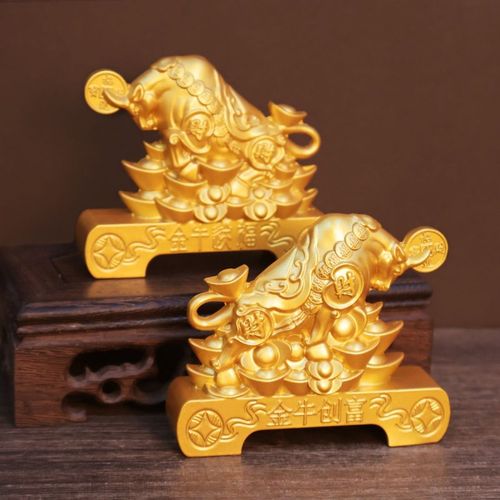 财牛摆件金牛运势如虹牛摆件招财牛势办公室客厅礼品旺市茶桌摆件