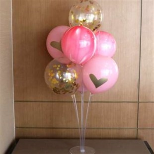 多层气球桌飘支架餐桌展示架生日布置婚礼亮片气球树婚庆婚房装饰