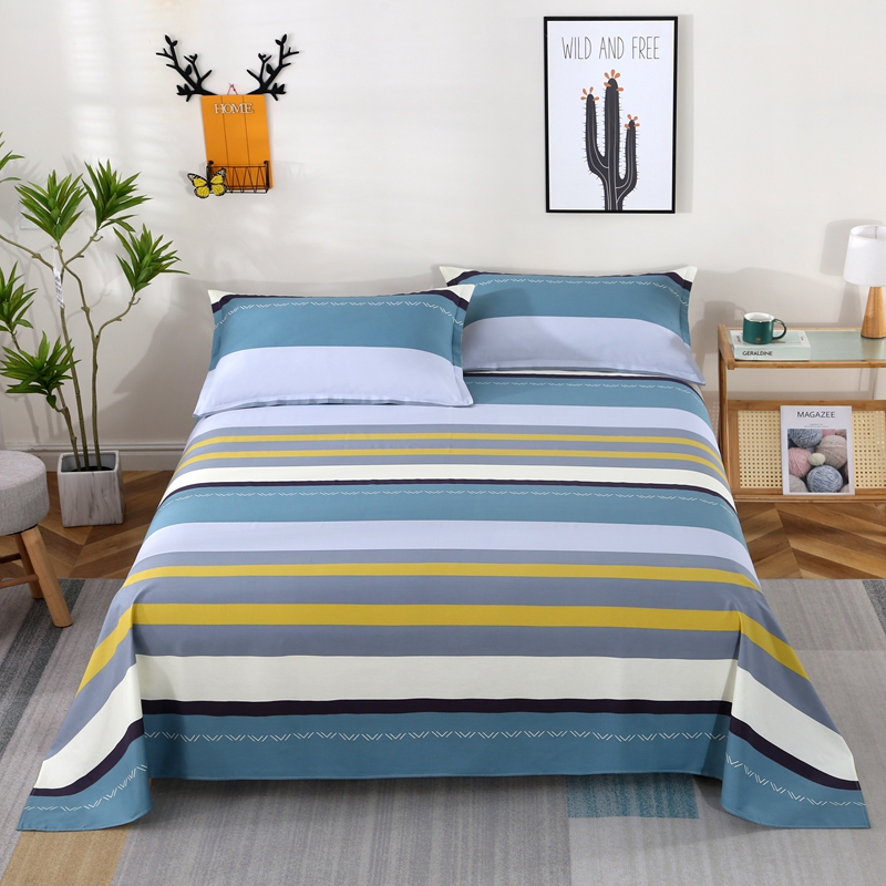 全棉床单单件斜纹棉双人1.8m床床单枕套2件套宿舍单人床单