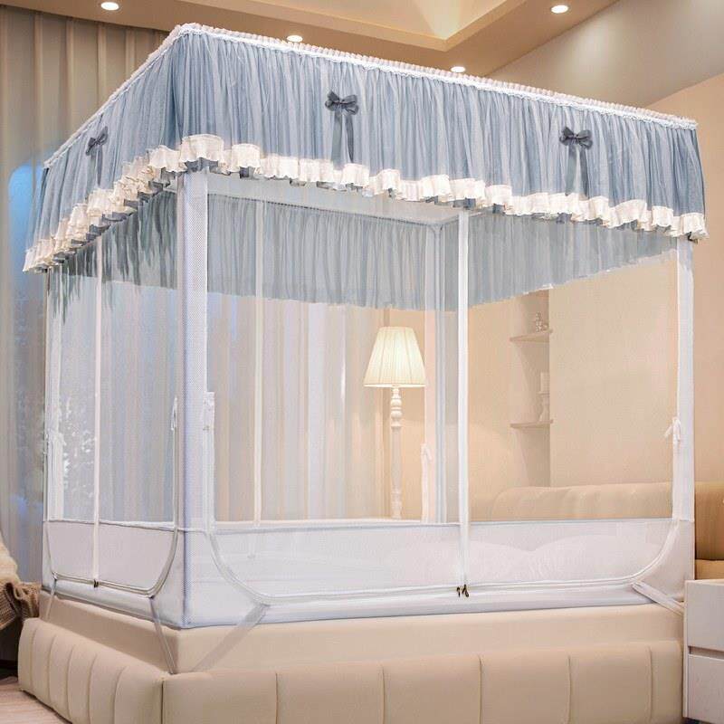 蚊帐T型家用儿包童防蒙古回底18m床内撑摔支架加厚BXC239-8.加密