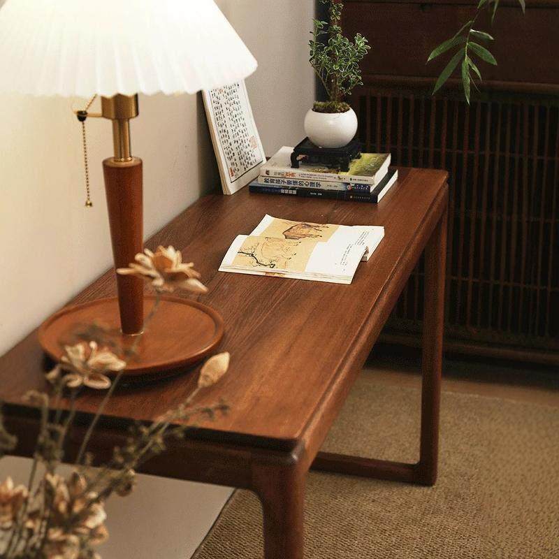 新中式榆木关鸣古琴98792老桌琴凳实共木国学书法桌古筝桌子玄条