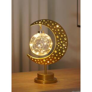 意月星星间床头小夜夜灯装饰创品摆件儿WSI亮童卧室高级氛围感睡