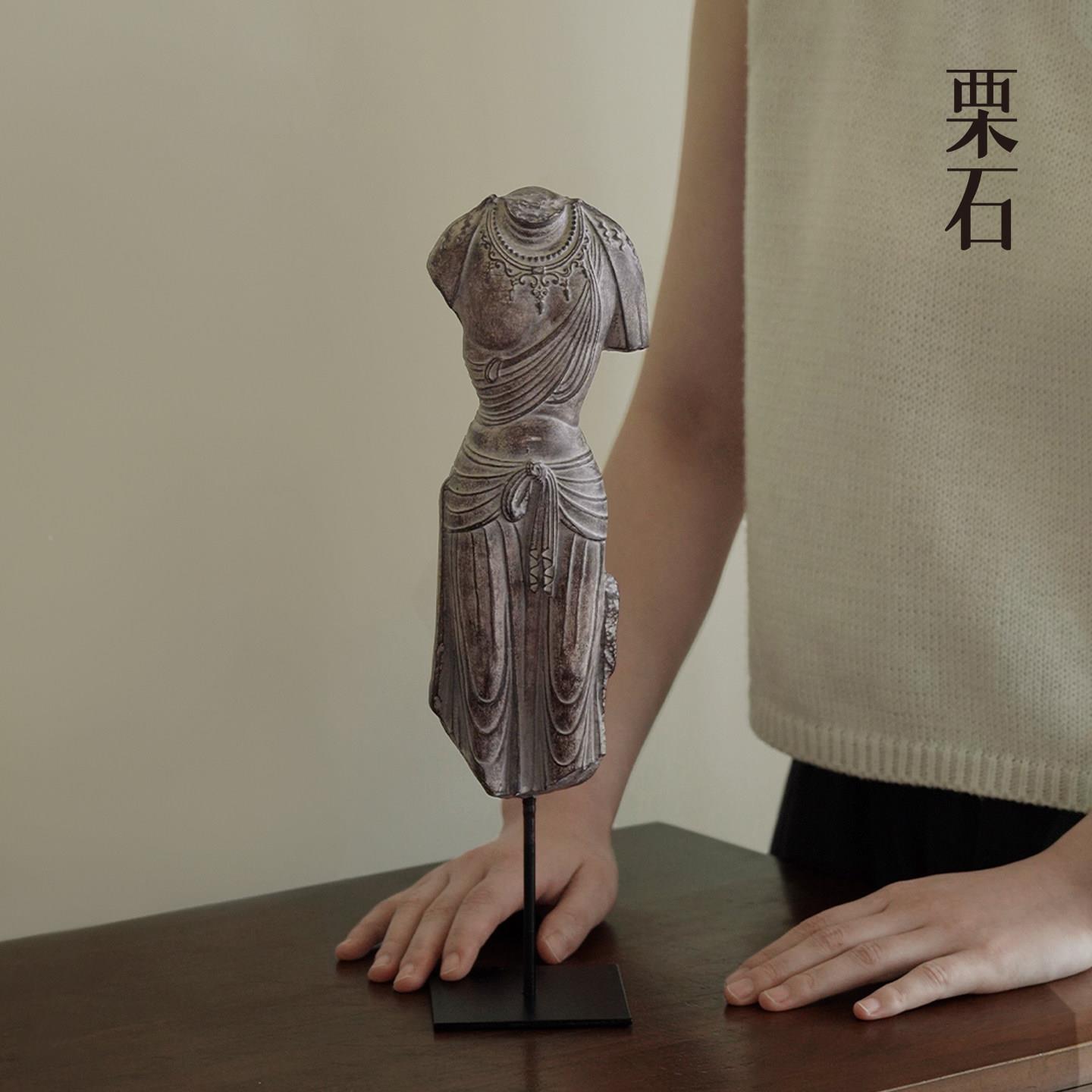 斯复古东方维纳佛身树脂装饰摆03件玄关酒柜办公室残艺术装饰品