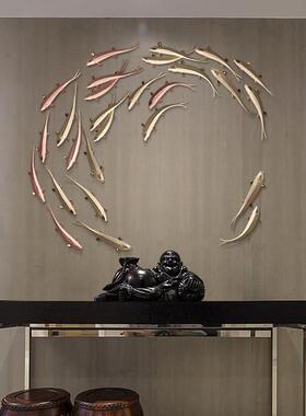 墙面装饰墙壁挂件创鱼客轻奢厅背景墙意饰壁SBF挂饭厅立体墙上挂