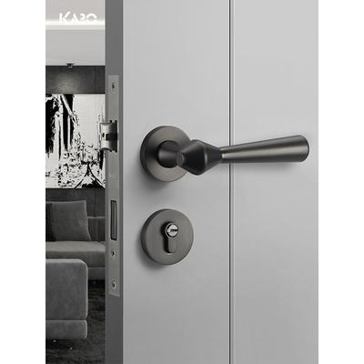 锁德卡波灰色门室内锁卧室KABO简易分体式门浴室无国声实木磁力门