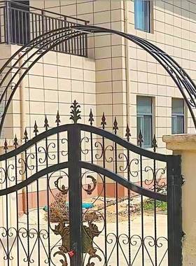 1354644铁艺门花架门垛部别墅拱门子铁艺庭院门柱拱拱形花架定做
