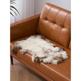 澳尊提格拉多整张小羊垫皮BCG沙发垫花自自然卷羊毛坐毛沙然色皮