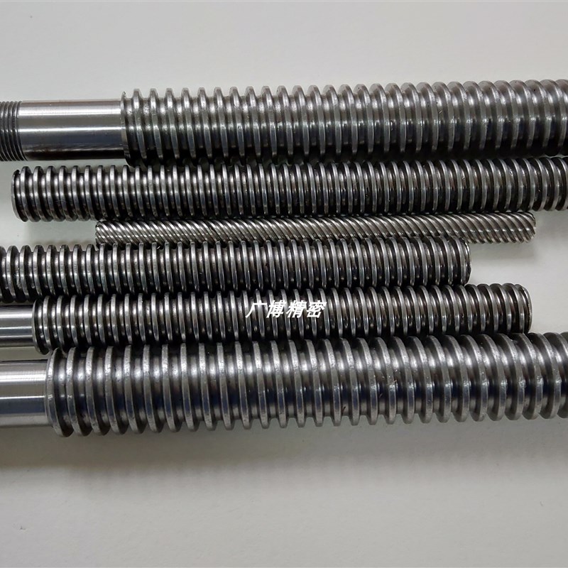 45梯形丝杆T型m丝杆粗牙丝杠梯形螺杆方扣牙条加工tr16t20t30