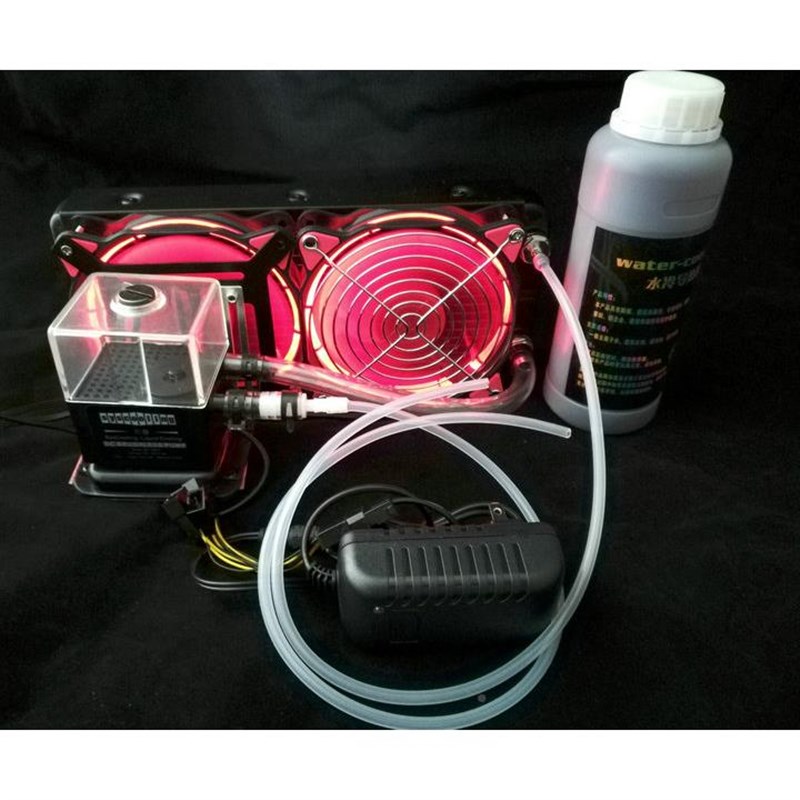 电水冷套装 手机笔记本水显冷外机外置水冷散热器 CP U 卡机箱风