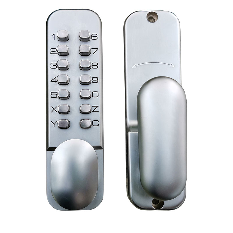 户外铁门庭院门锁机械密码锁花园栅栏门不用电防水铝艺门断桥铝肯