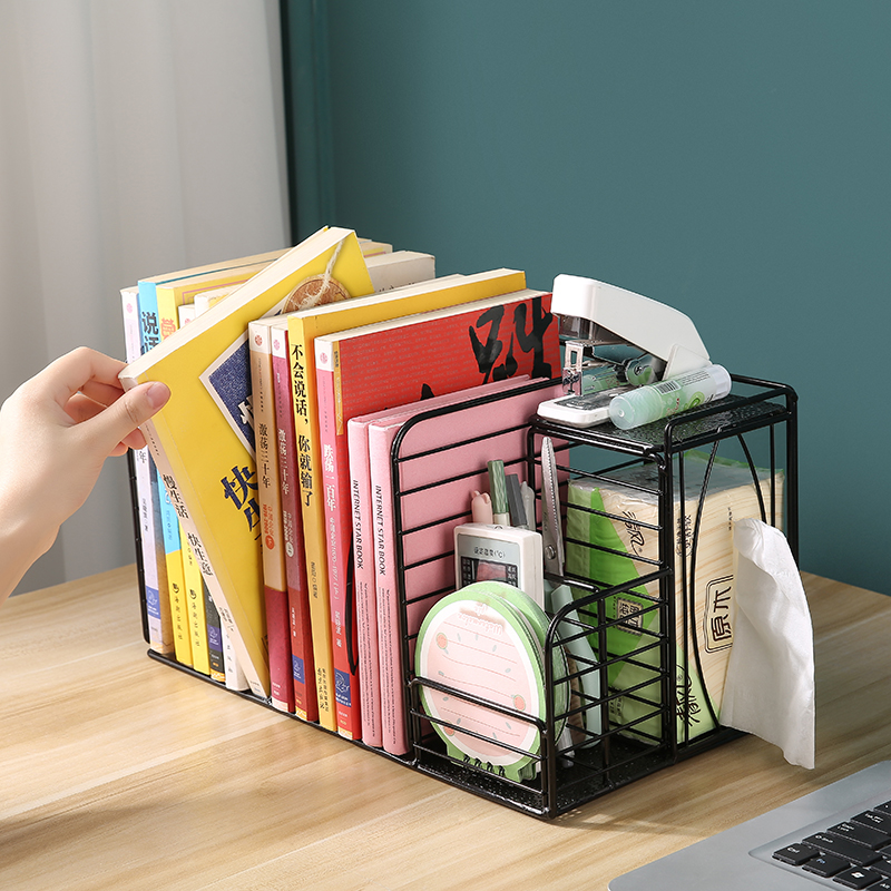 书桌上简易书架学生宿舍置物架子简约小型书柜办公室桌面收纳书架