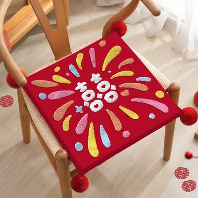 糊涂娘娘结婚敬茶跪垫一对加厚红色喜跪垫婚礼布置新娘改口坐福垫