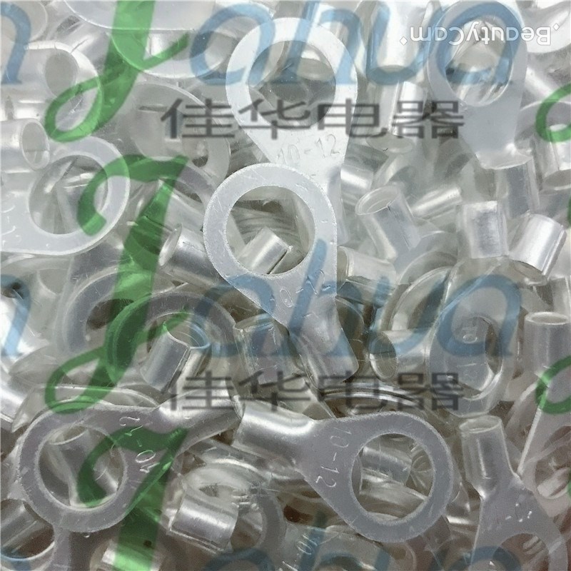 OT10-12 圆形裸端头 冷压接线端子  铜鼻子 O形接头 紫铜