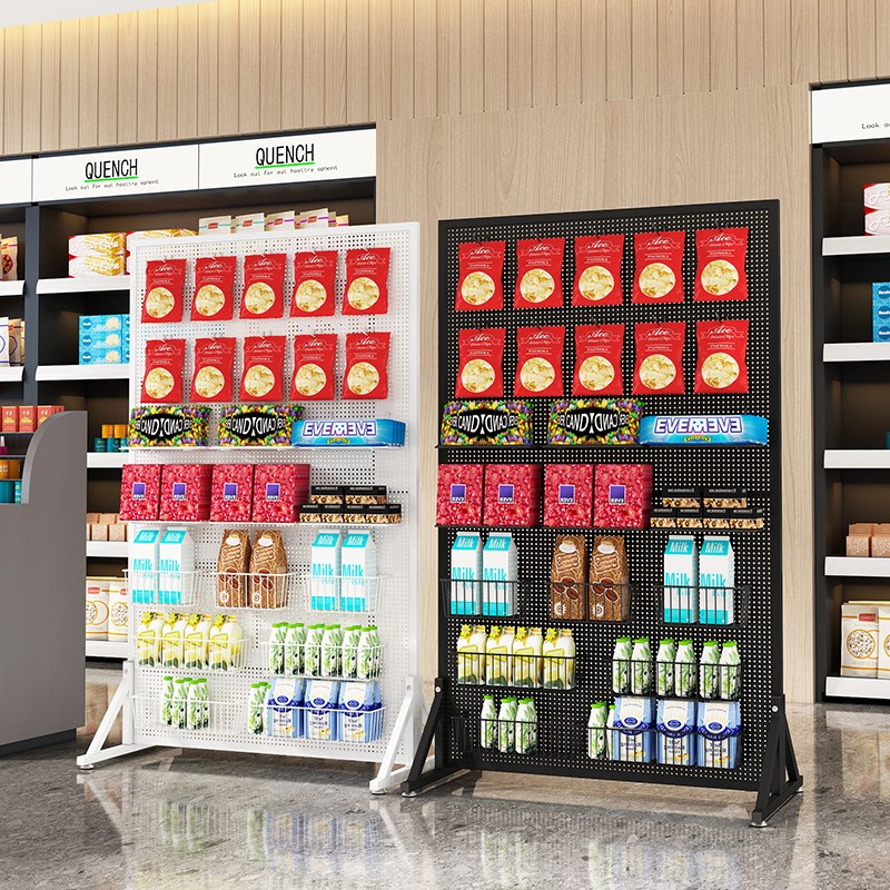 洞洞板货架手机配件饰品架立式展示架五金工具挂板超市落地置物架