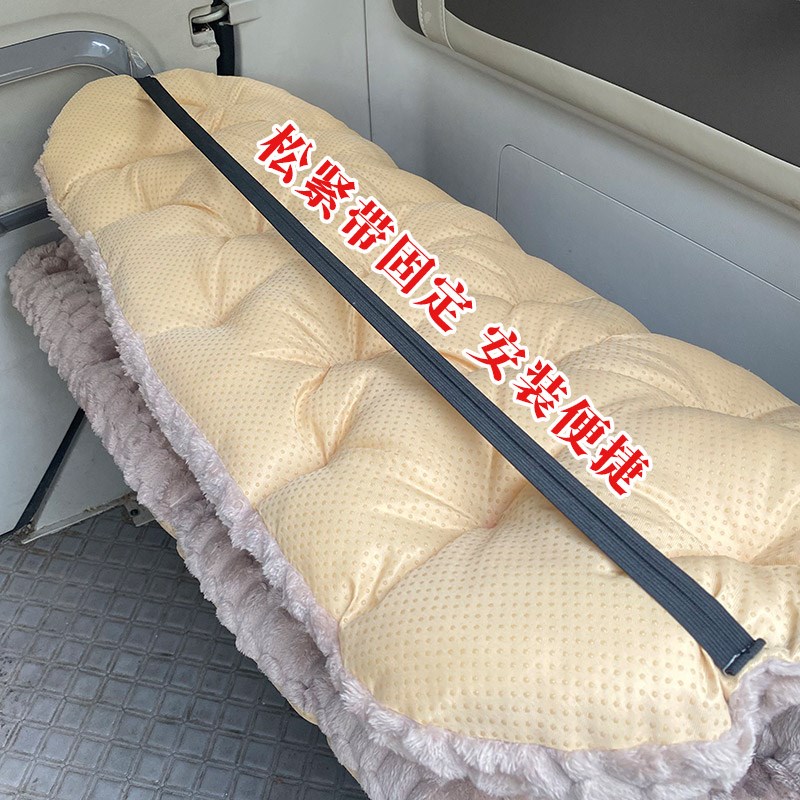 电动三轮车坐垫靠背一体座套冬季保暖毛绒座椅垫封闭四轮车加绒垫