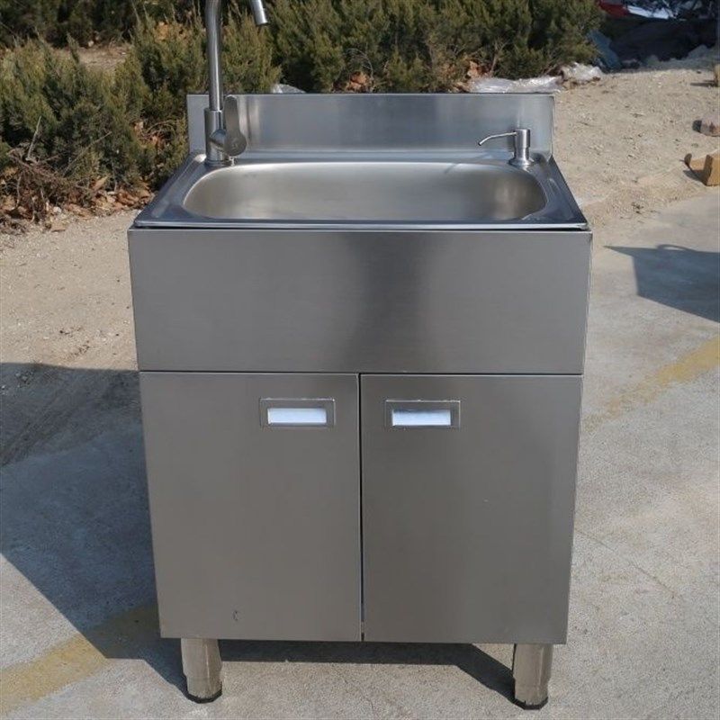 304+特厚不锈钢水池可移动洗手盆一体式单槽双槽水盆水池柜洗菜池,家装主材,水槽套餐,淘宝优惠券,粉丝福利购,淘宝优惠卷