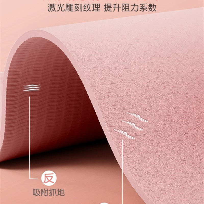 瑜伽垫儿童舞蹈专用防滑加厚幼儿练功垫女孩跳舞垫子健身地垫家用