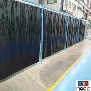 PVC防弧光软帘焊接防护屏遮弧光软门帘焊接防Q护塑料软帘阻燃软板