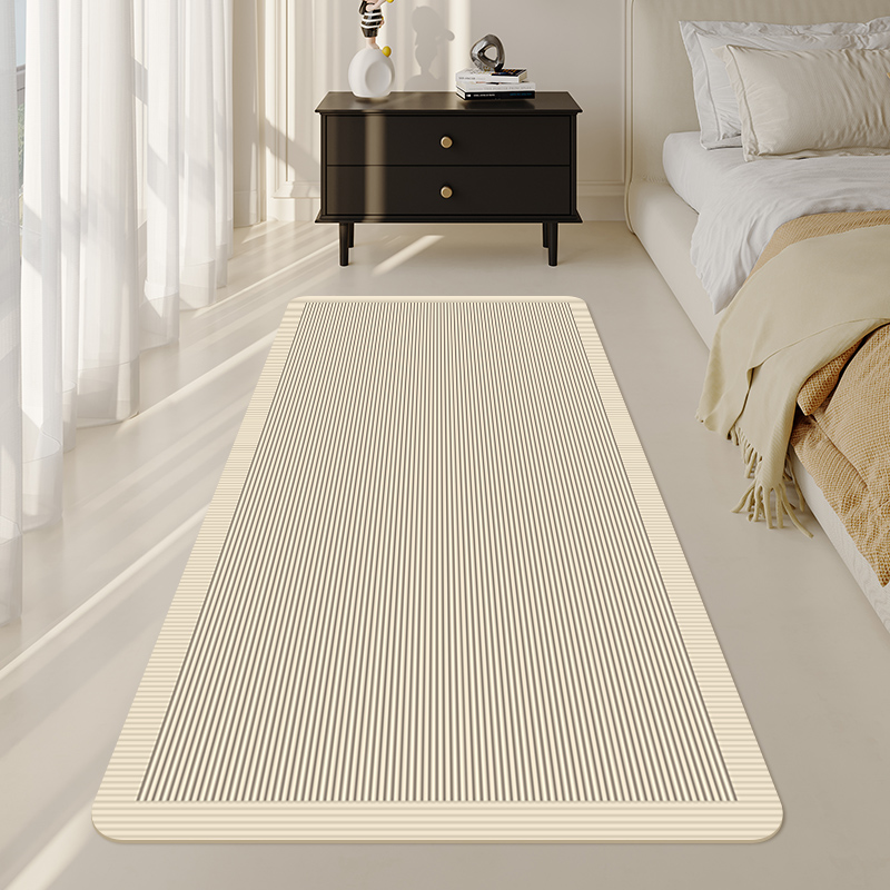 科技皮牀边毯卧室客厅地垫轻法式主卧牀下房间长条防滑定制脚垫