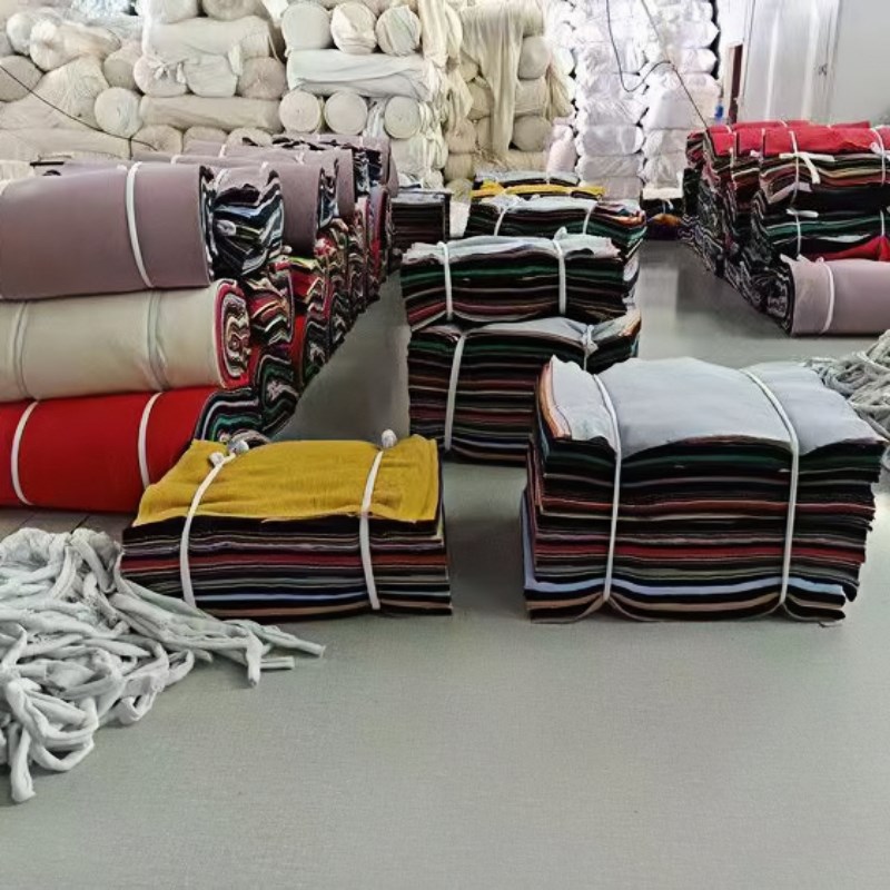 精裁擦机布全棉工业抹布杂色标准吸水吸油不掉毛碎布头废布料棉纱