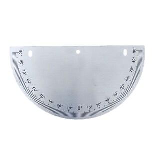 中分半圆刻度盘不锈钢表示盘角度盘量角器机械配件可定制/200x6x2