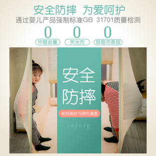 2021年新款 儿童防摔蚊帐家用加密免安装 拉链蒙古包三开门坐床式