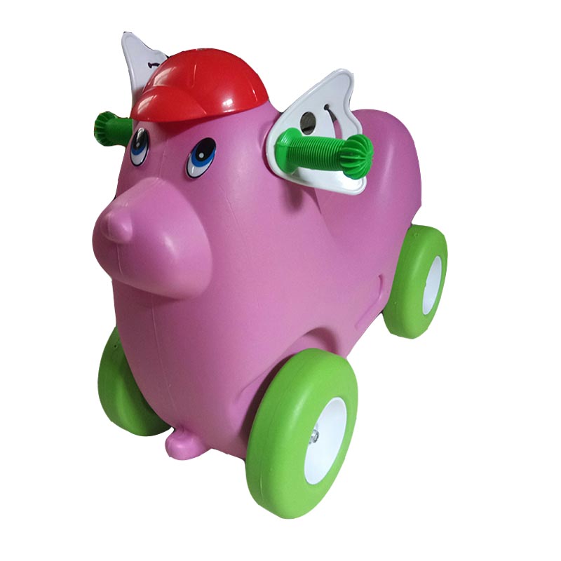 幼儿园滑滑车儿童溜溜车动物滑行车宝宝四轮车学步车咪咪狗玩具车