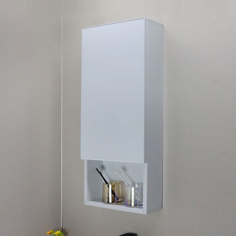 铝合金收纳柜浴室小户型储物30cm镜子侧边柜窄Q柜卫生间挂墙式吊