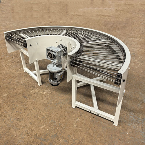 定制链杆式输送机 齿形吸盘展示环形输送线 循环运转传送带