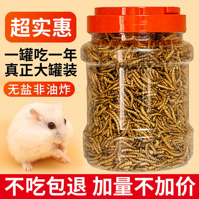 仓鼠面包虫干零食黄粉虫金丝熊粮食刺猬鹦鹉鸟乌龟饲料豪华主粮