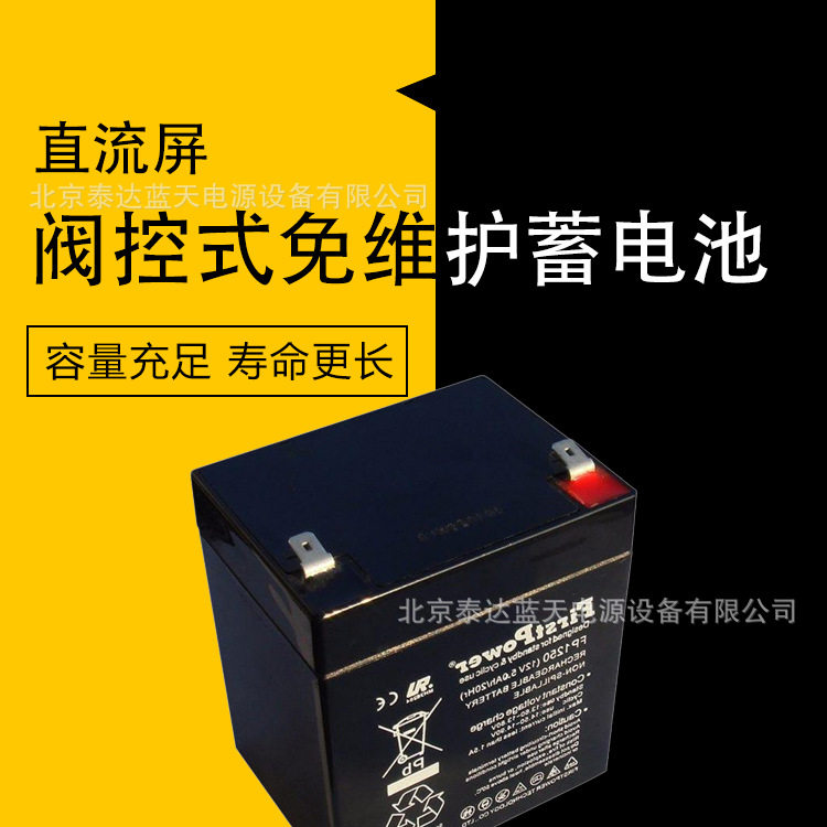 FirstPower一电蓄电池LFP12100阀控式12V100AH直流屏电池12V65AH