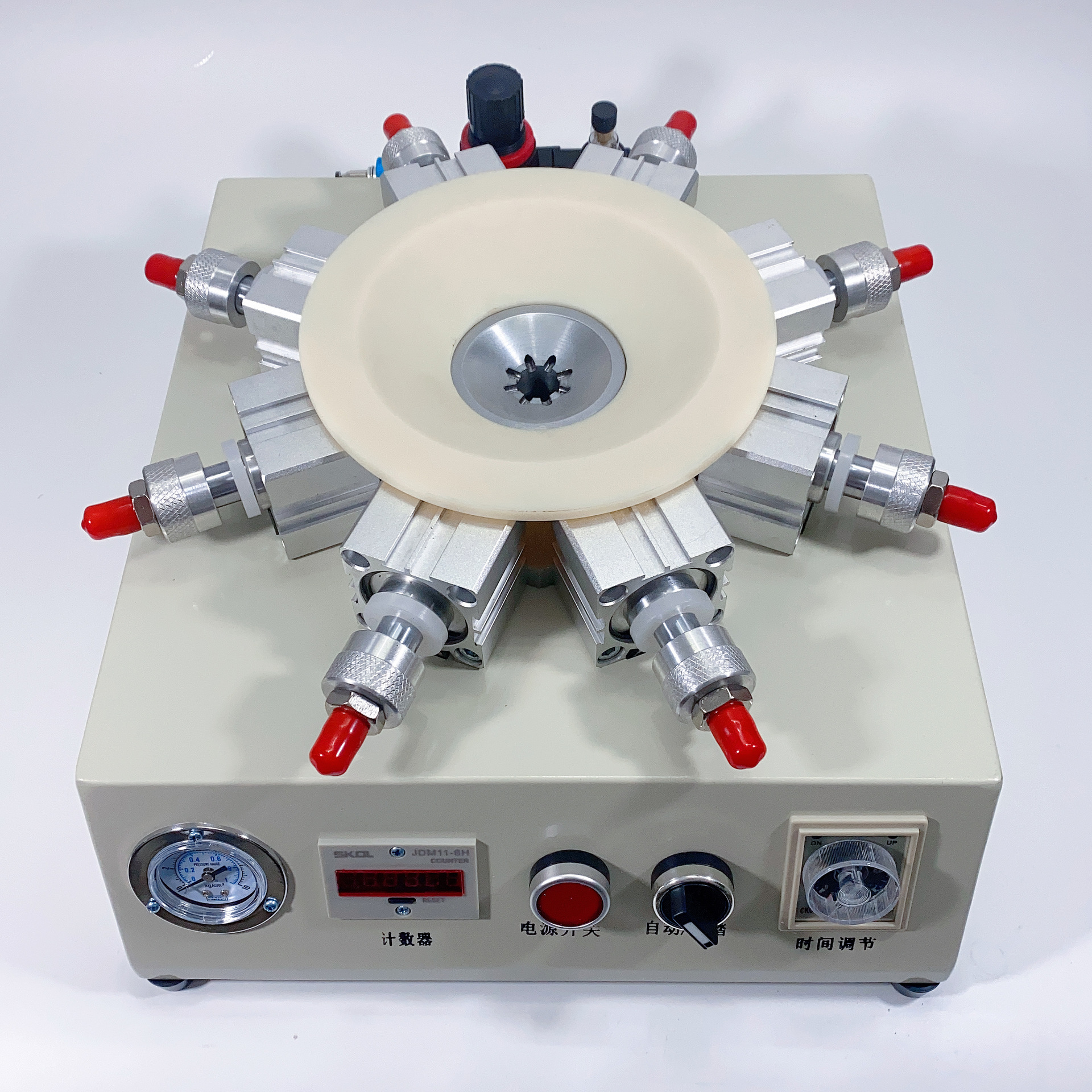e40气动灯头锁紧器 e27e26自动感应式灯头打点机 十二针 十针